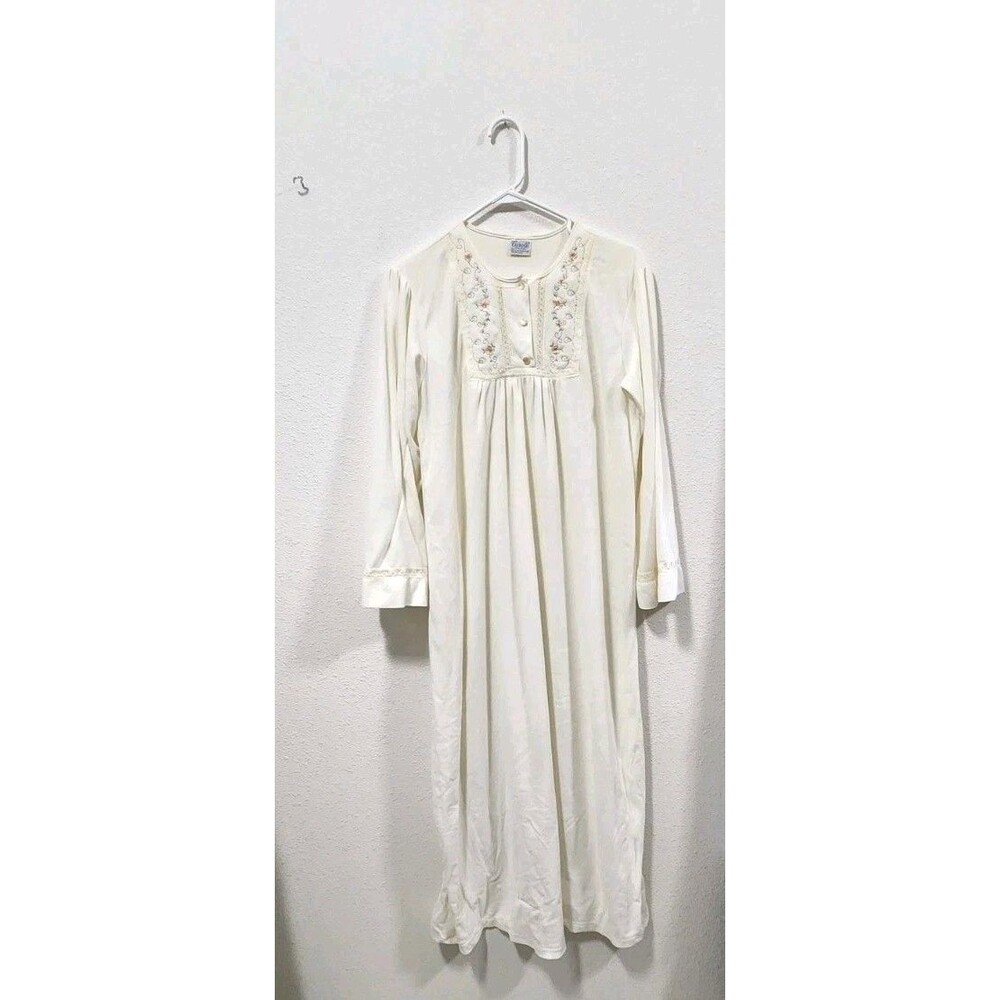 Carole  Vintage 100% Nylon Modestwear Nap Dress  Maxi Nightgown  Honeymoon